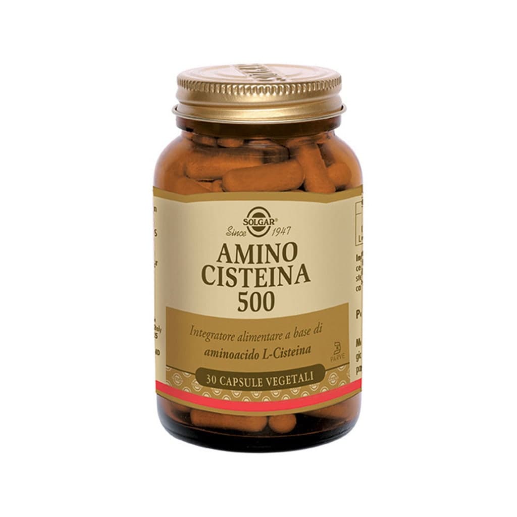 Amino Cisteina 500 – 30 Kapseln Solgar