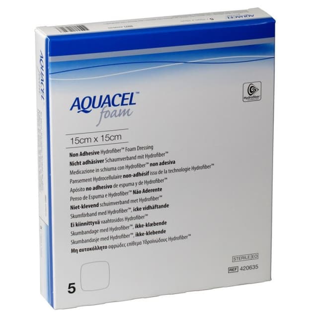 AQUACEL Foam N/AD Wundauflage 15 x 15 x 5 mm