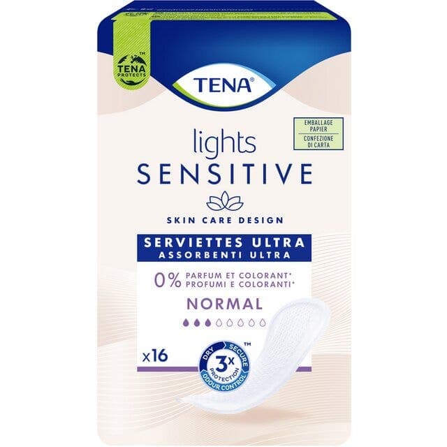 TENA LIGHTS SENS NORMAL 16PZ