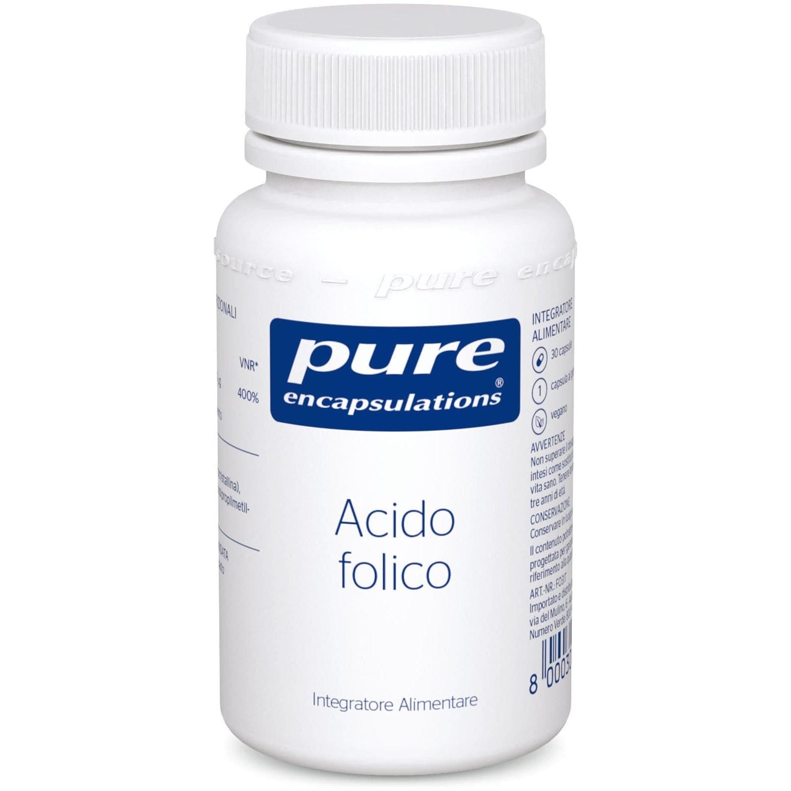 PURE ENCAPSUL ACIDO FOLIC30CPS