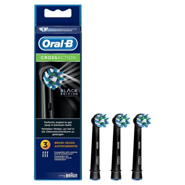 ORALB PW REFILL CROSS BLACK3PZ