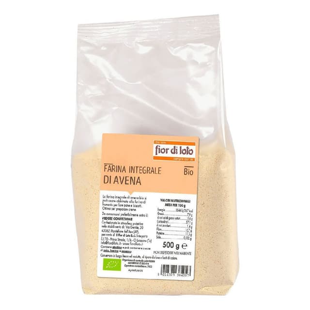 Hafermehl Vollkorn – 500 g Beutel