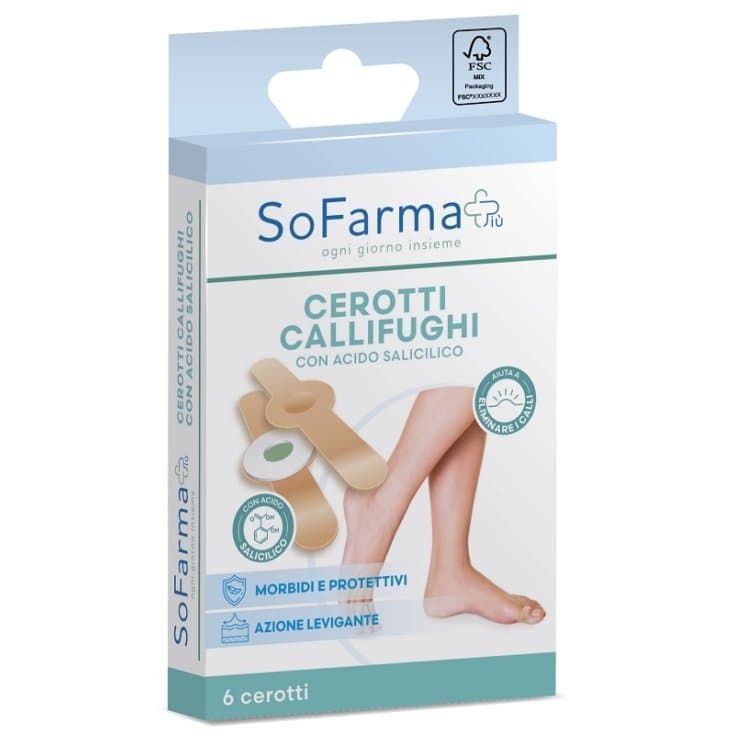 Callifughi Hornhaut-Pflaster Rund – 6er Pack
