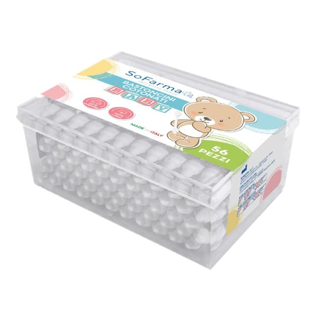 Baby Wattestäbchen – 56 Stück