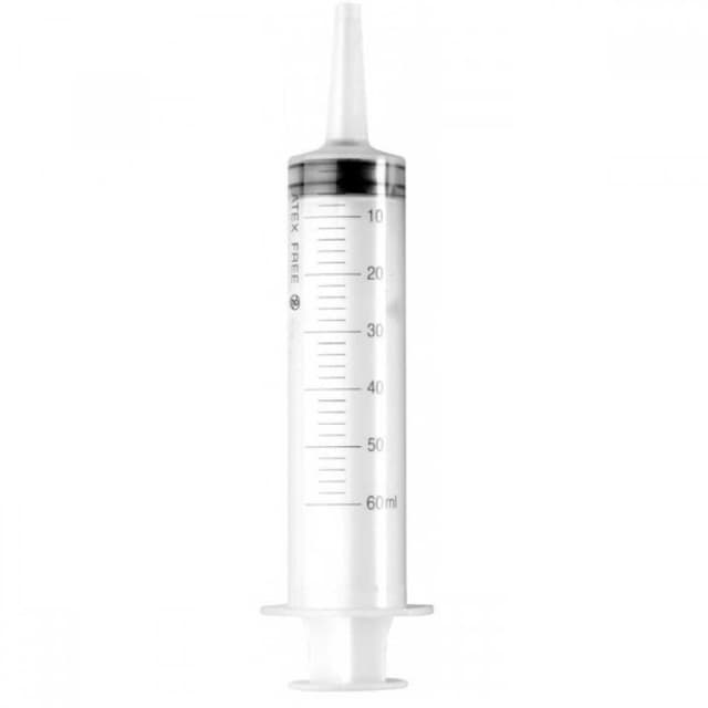 Spritze 50/60 ml – Katheter ohne Kanüle, 1 Stück