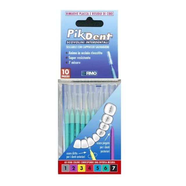 Pikdent Zahnseide – 10 Stück, Größe 6