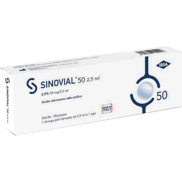 SINOVIAL 50 2% 50MG/2,5ML 1F