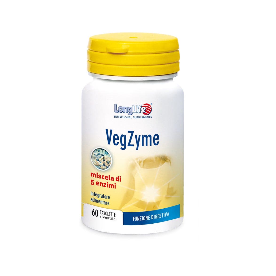 Longlife Vegzyme – 60 Tabletten