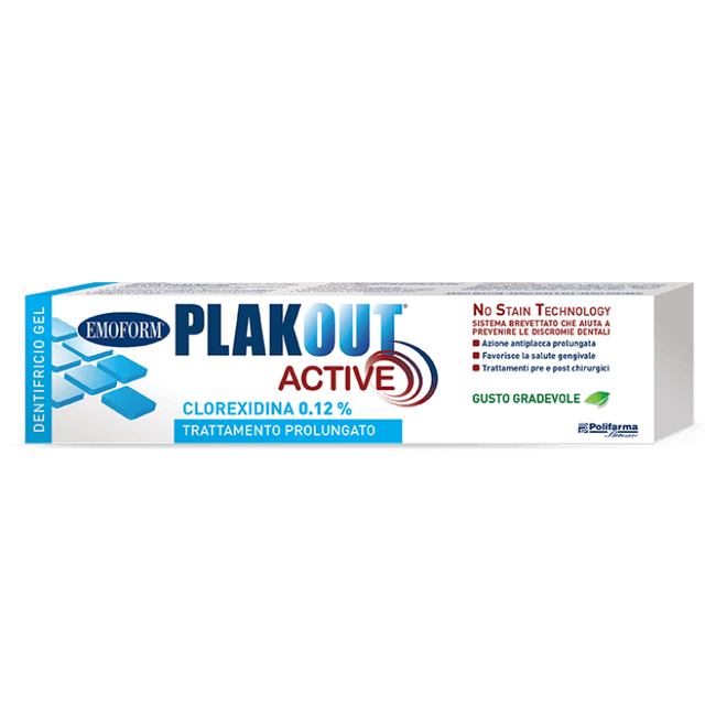 Plak Out Active Zahnpasta mit Chlorhexidin 0,12%