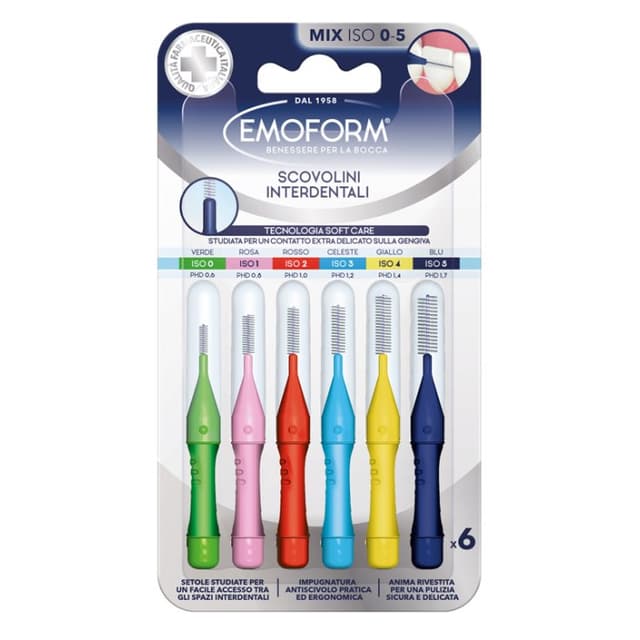 Emoform Scovolino Mix 6er-Pack – Interdentalbürsten
