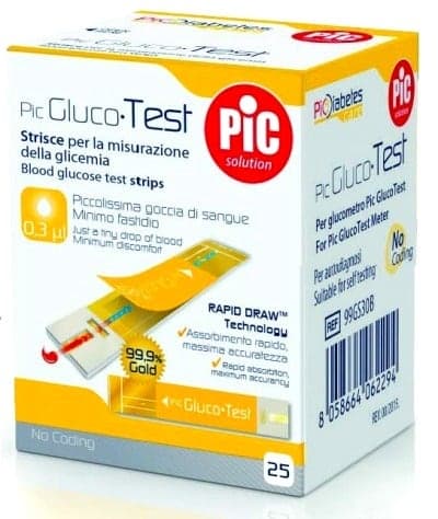 Glucotest Teststreifen – 25 Stück