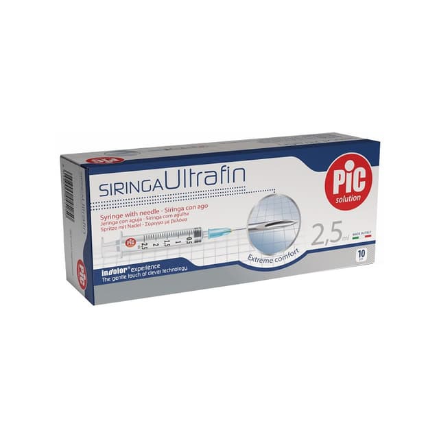 Ultrafin Spritze 2,5 ml – 10 Stück