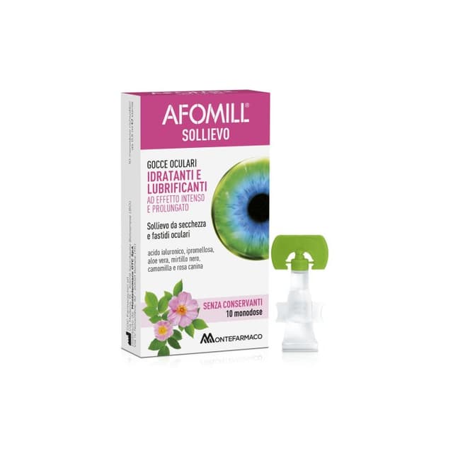 Afomill Sollievo – Augentropfen, 10 Ampullen