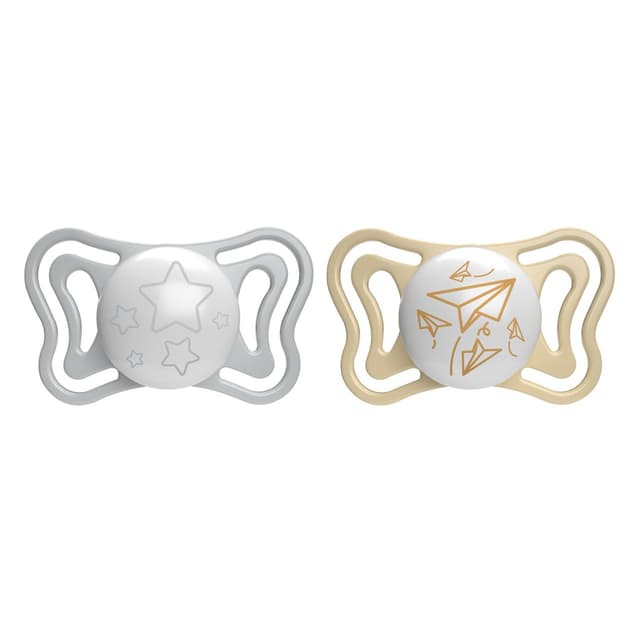 Chicco Succhietto Light Lumi – 6-16 Monate, 2er Pack