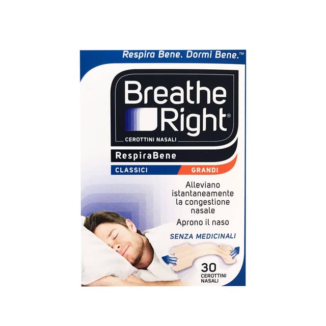 Breath Right Classici Groß – 30 Stück Nasenpflaster