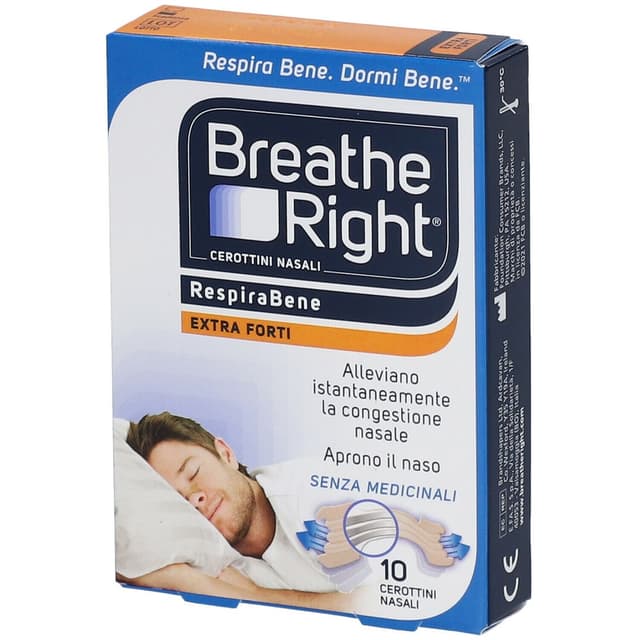 Breath Right Extra Stark – 10 Stück Nasenpflaster