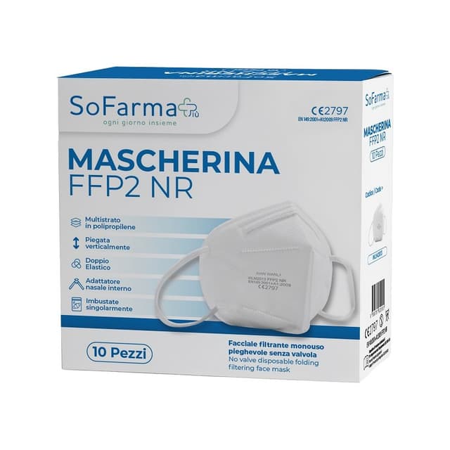 FFP2 Maske Weiß – 10 Stück