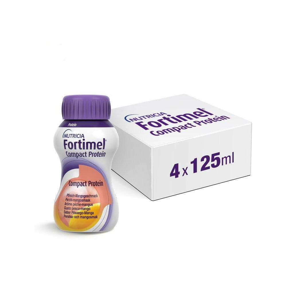 Fortimel Compact Protein Pesca – 4 × 125 ml