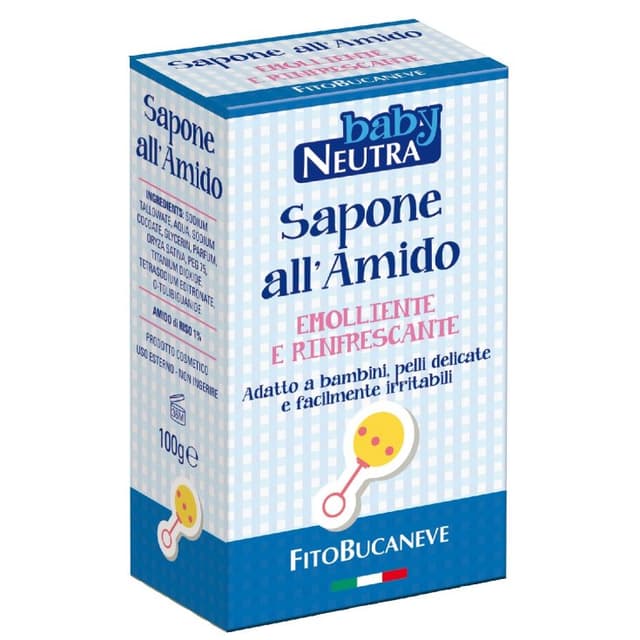 Fitobucaneve Stärkeseife neutral 100 g – Sapone Neutro Amido