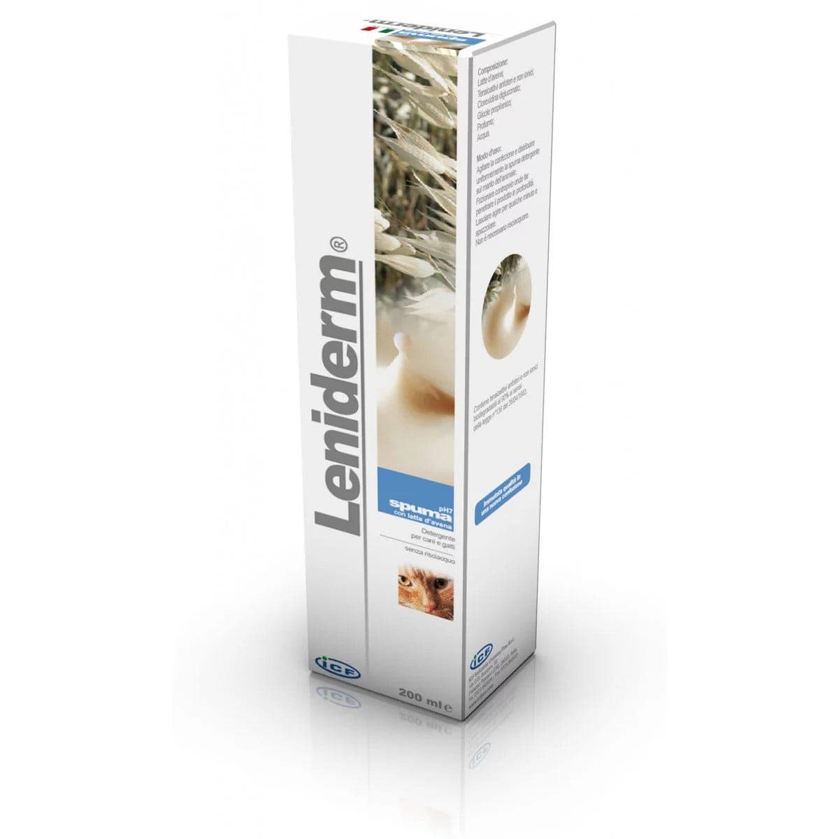 LENIDERM-SPUMA DETERG.200ML VET