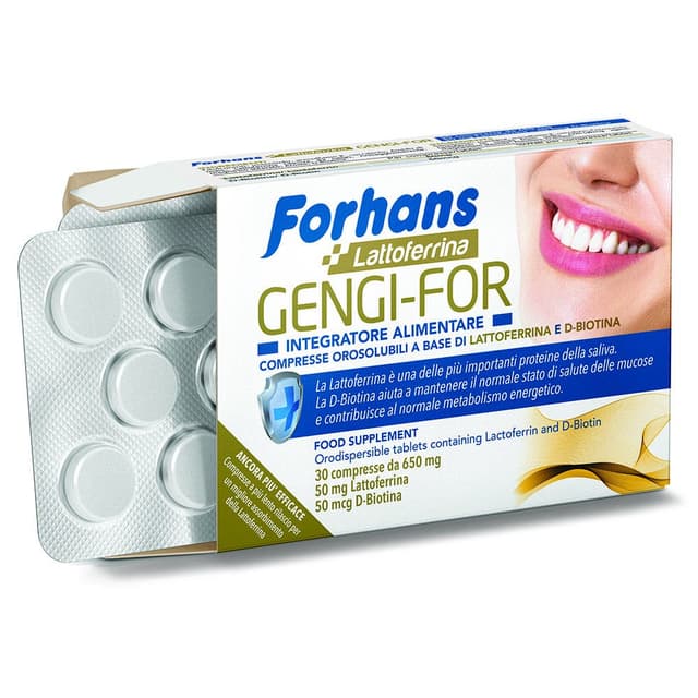 Forhans Gengi For – 30 Tabletten Nahrungsergänzung für das Zahnfleisch