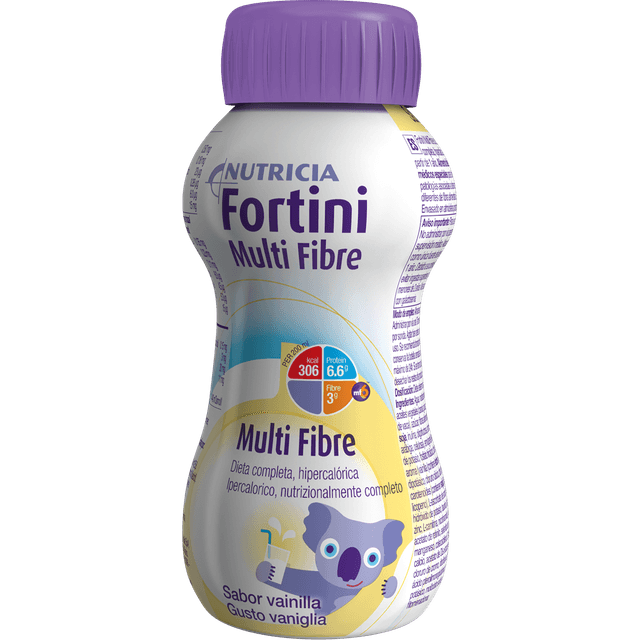 Fortini Multi Fibre Vanille – Trinknahrung für Kinder, 200 ml