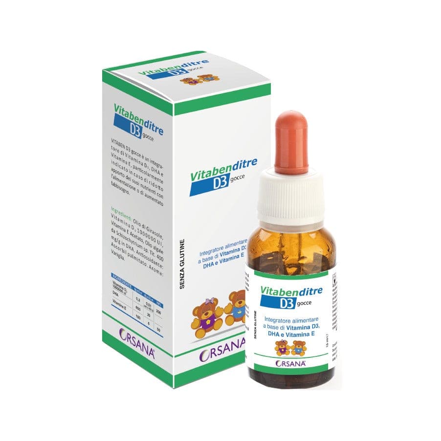 Vitamin D3 + Omega-3 DHA – 15 ml Tropfen | Vitaben D3