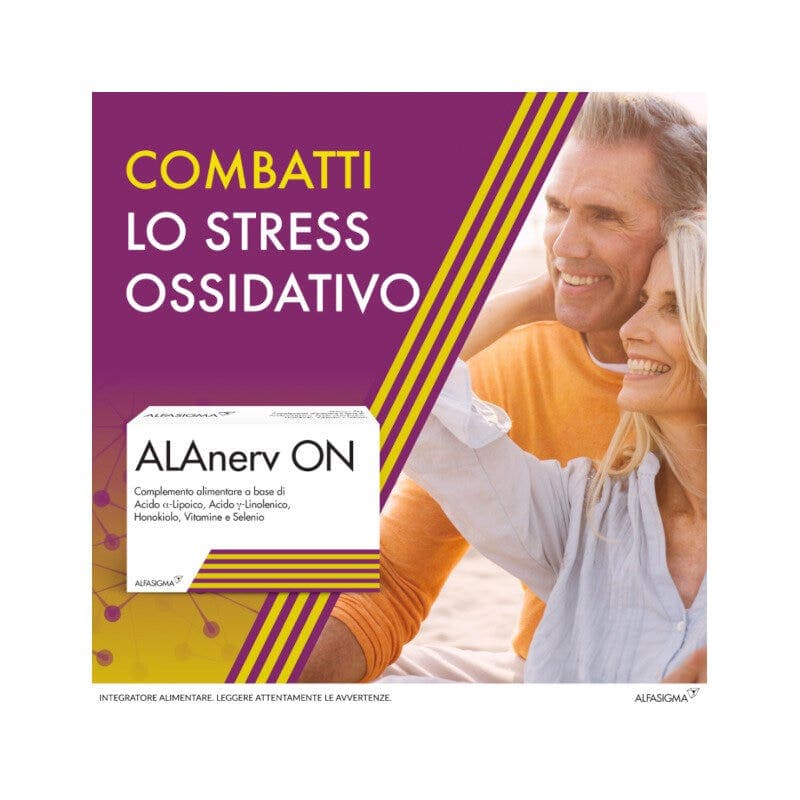 Alpha-Liponsäure + Vitamin B-Komplex – 20 Kapseln | Alanerv ON Int 985 mg