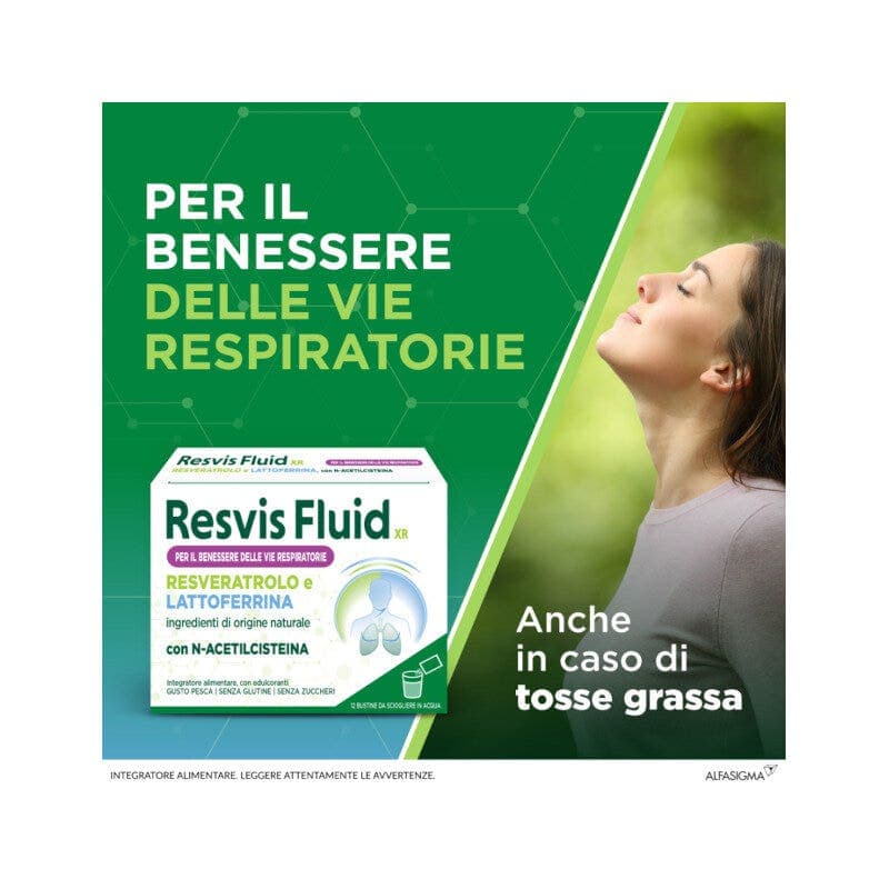 N-Acetylcystein + Resveratrol – 12 Beutel | Resvis Fluid XR Biofutura