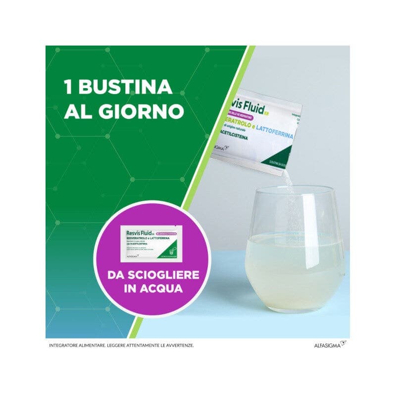 N-Acetylcystein + Resveratrol – 12 Beutel | Resvis Fluid XR Biofutura