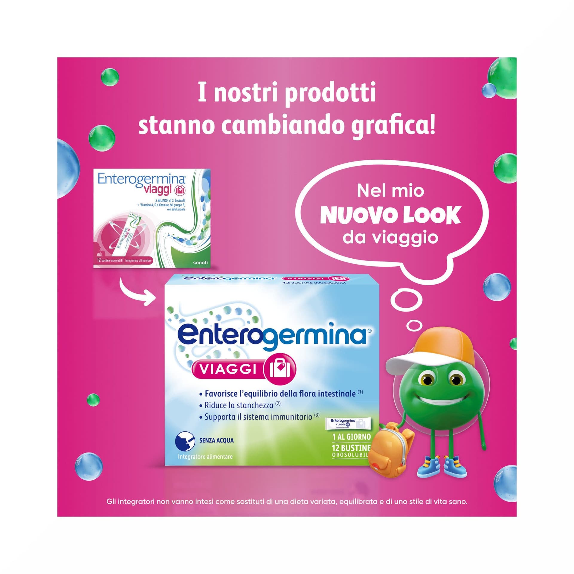 Saccharomyces boulardii + Multivitamine – 12 Beutel | Enterogermina Reisen