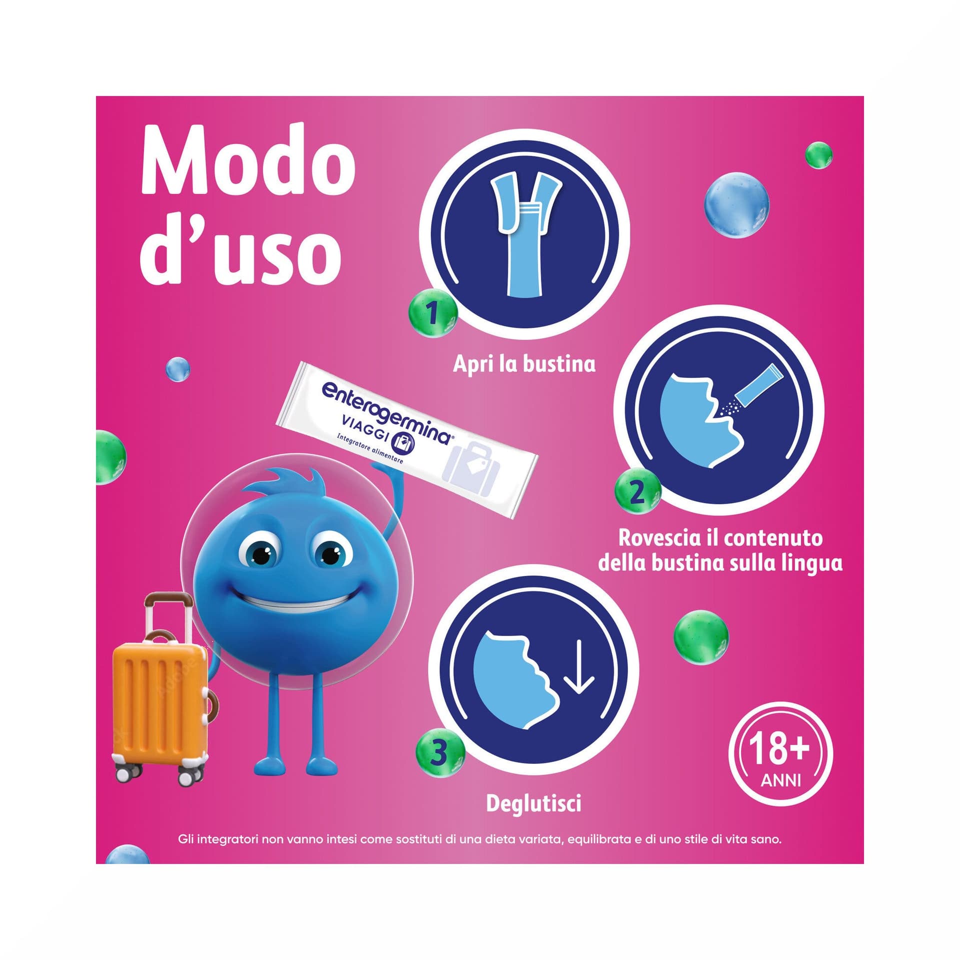 Saccharomyces boulardii + Multivitamine – 12 Beutel | Enterogermina Reisen