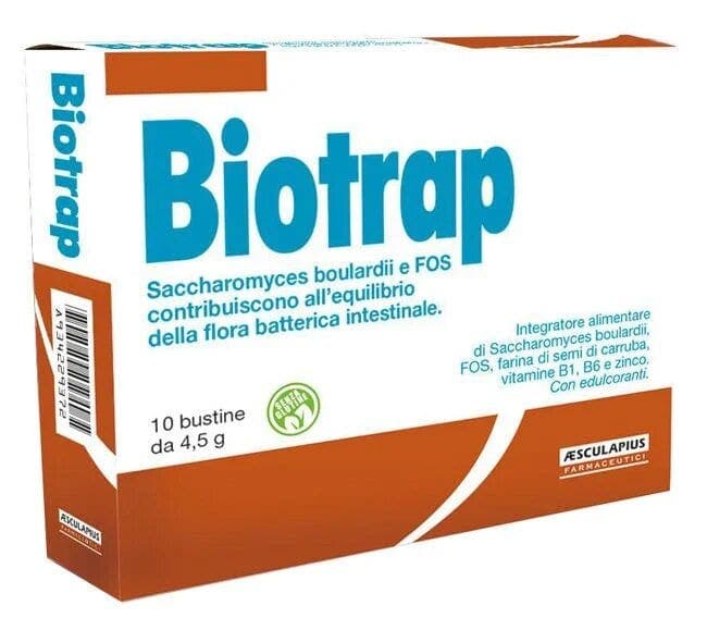 Saccharomyces boulardii + Probiotika mit Milchsäurebakterien – 10 Beutel (zuckerfrei) | Biotrap