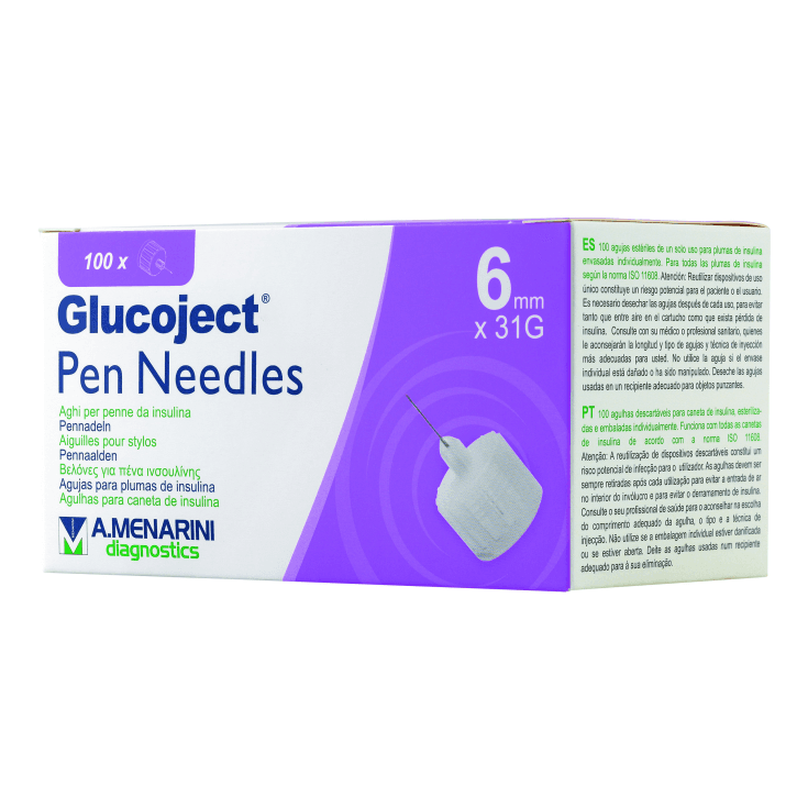 GLUCOJECT PEN NEEDLES  6MM G31