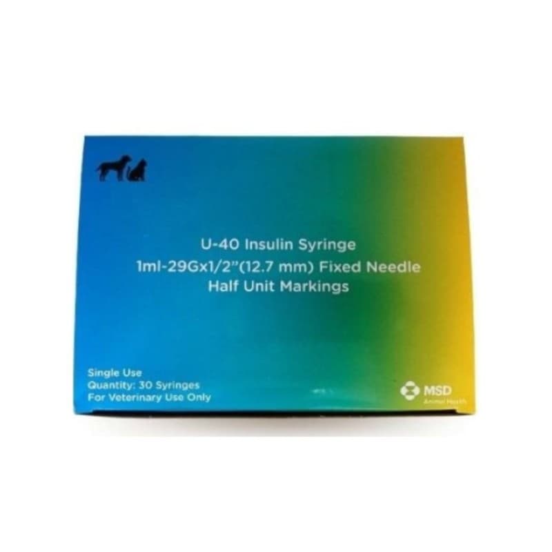 Veterinäre Insulinspritze 40 IE/ml – 30 Stück à 1 ml