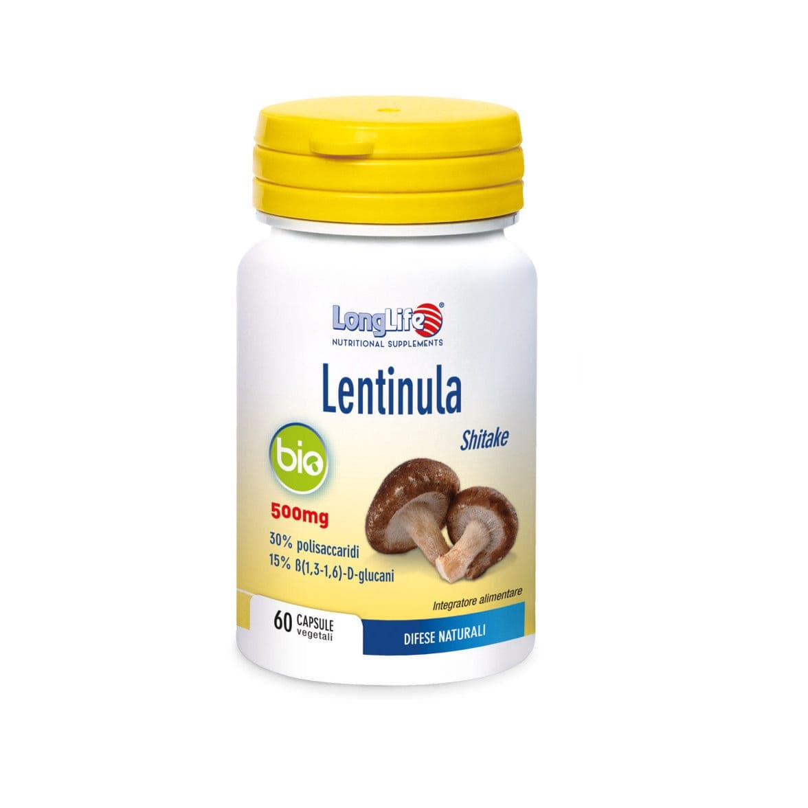 LongLife Lentinula Bio Shiitake – 60 Kapseln