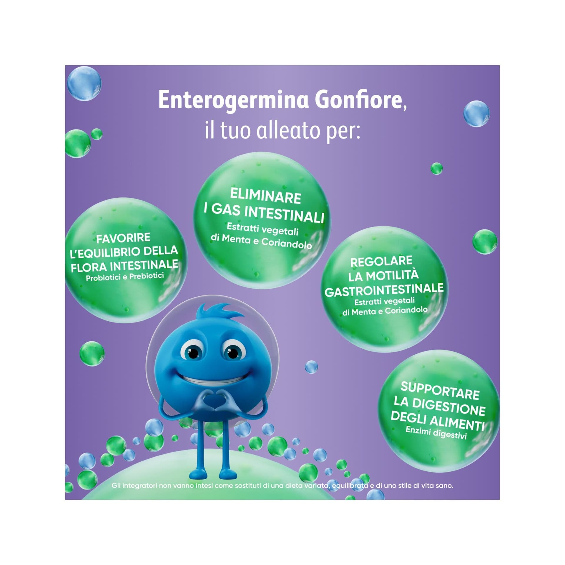 Probiotika mit Milchsäurebakterien – 20 Stickpack Beutel | Enterogermina Gonfiore