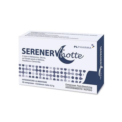Melisse + Passionsblume – 30 Tabletten Nacht | Serenerv Notte