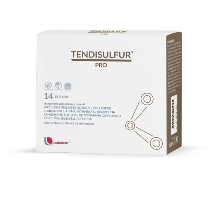 Tendisulfur Pro – 14 Beutel mit MSM, Kollagen und Vitamin C für Sehnen und Gelenke