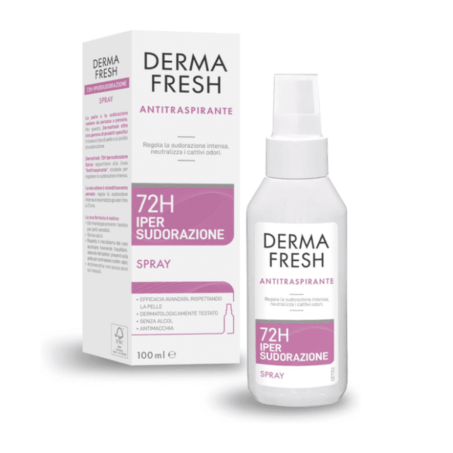 Dermafresh 72h Ipersudorazione Spray – Antitranspirant bei starkem Schwitzen