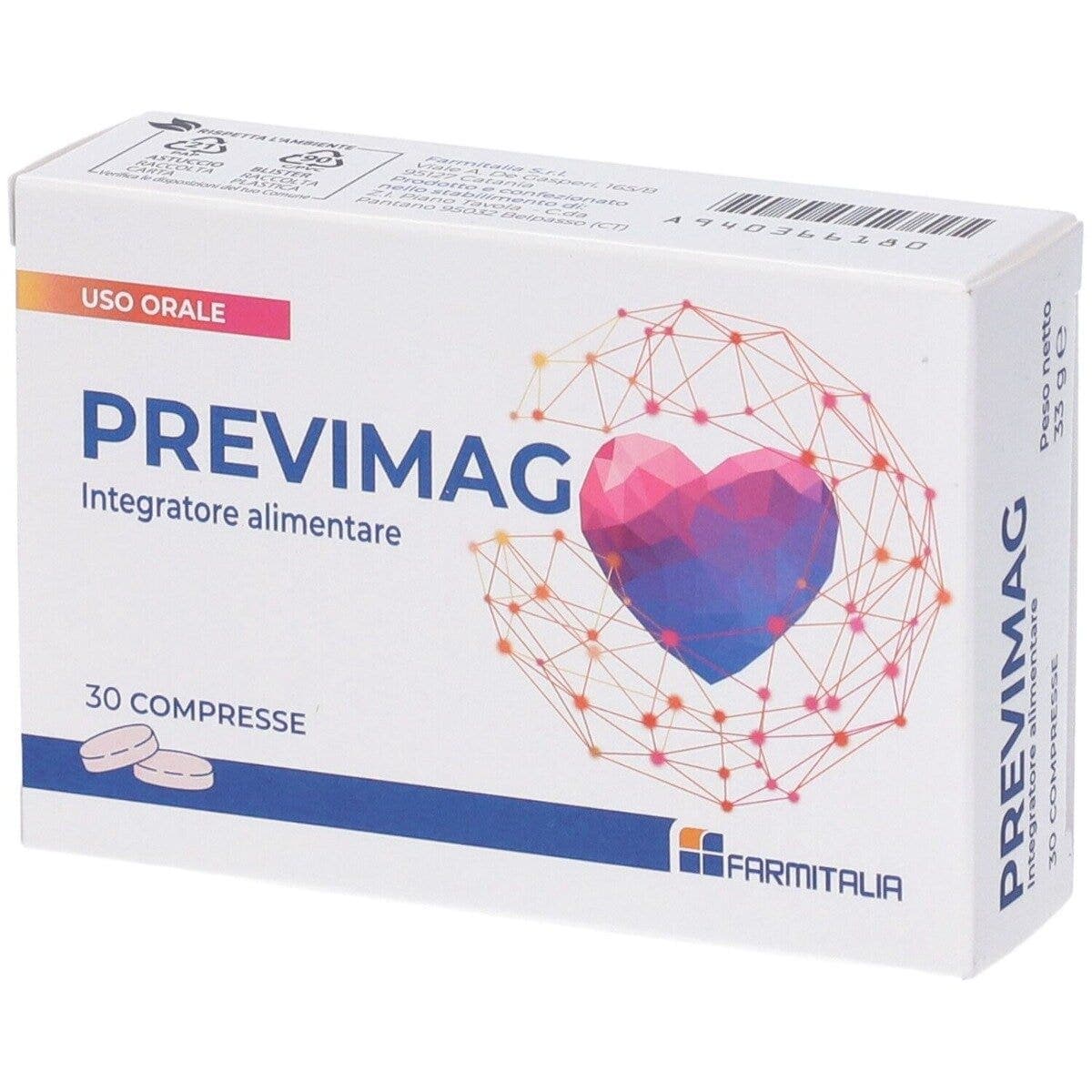 Magnesium + Lactoferrin – 30 Tabletten | Previmag
