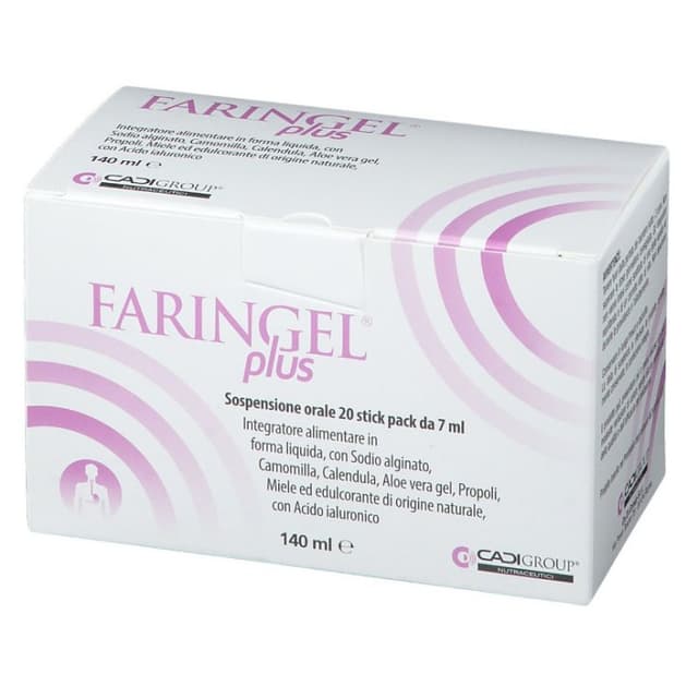 FARINGEL PLUS 20 STICKPACK 7ML<