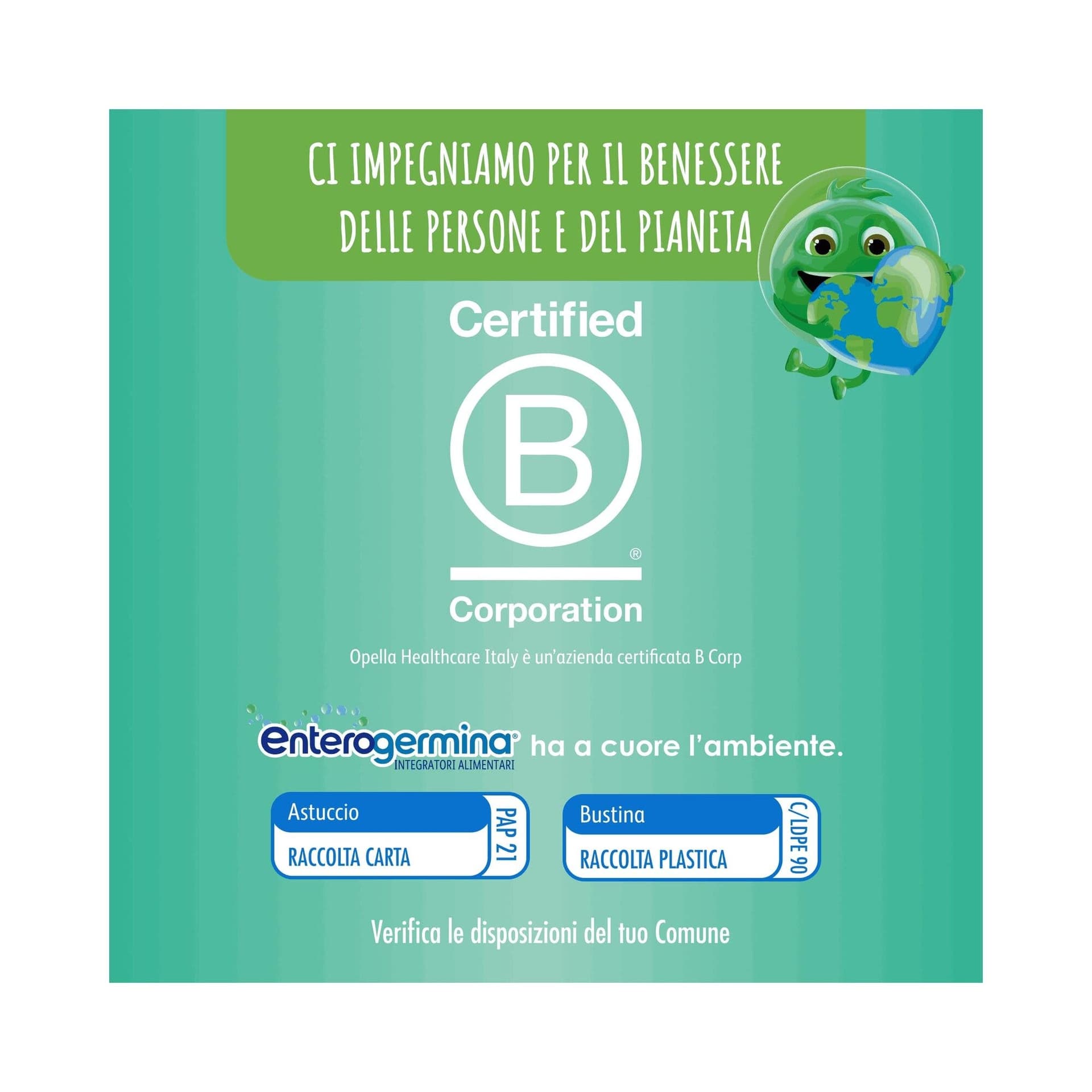 Probiotika mit Milchsäurebakterien – 20 Beutel Darm | Enterogermina Intestinale Pigro (Promo 10+10)