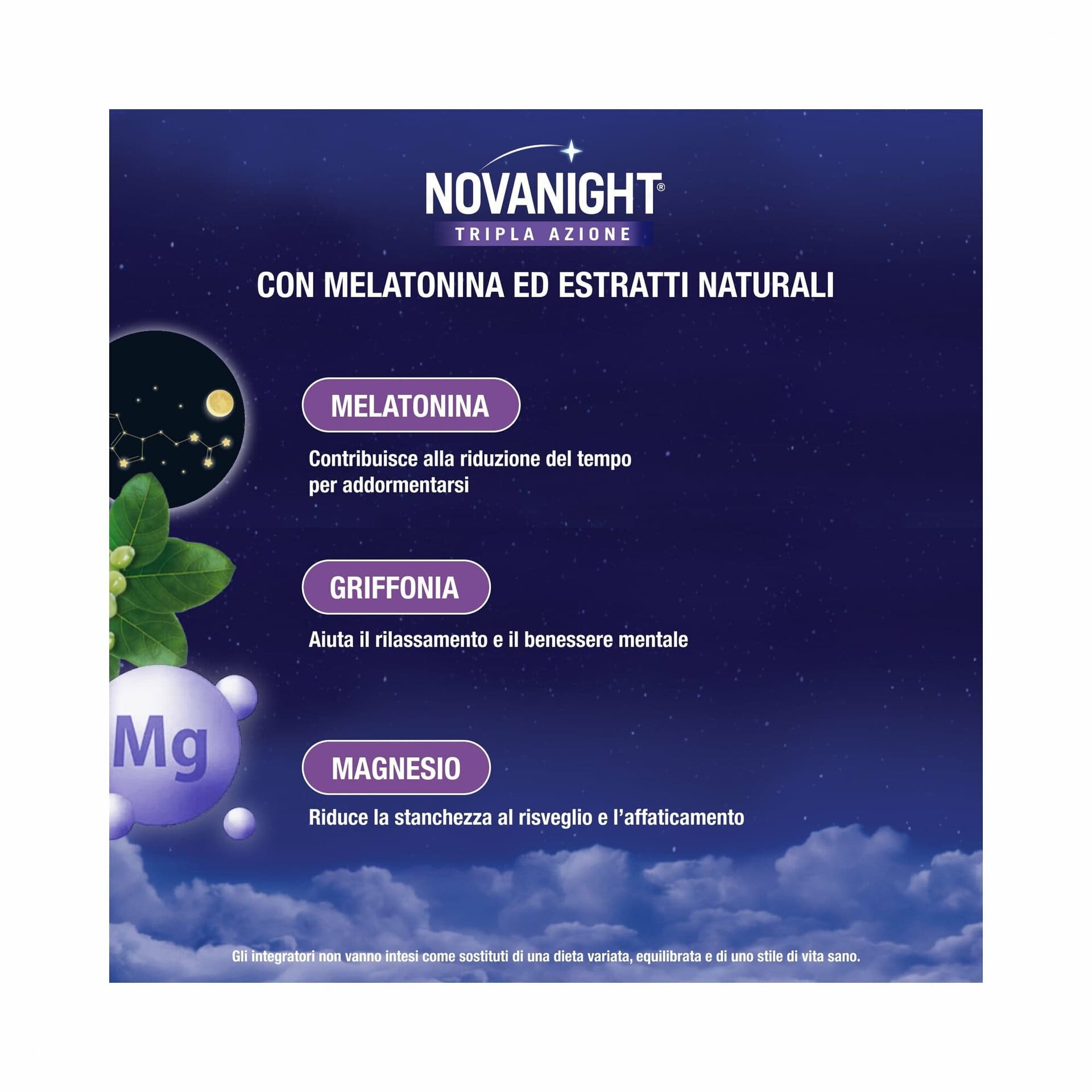 Melatonin – 20 Beutel | Novanight Tripla Azione