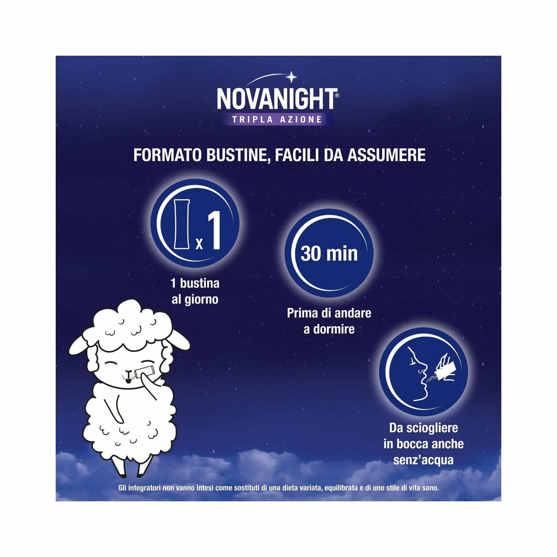 Melatonin – 20 Beutel | Novanight Tripla Azione