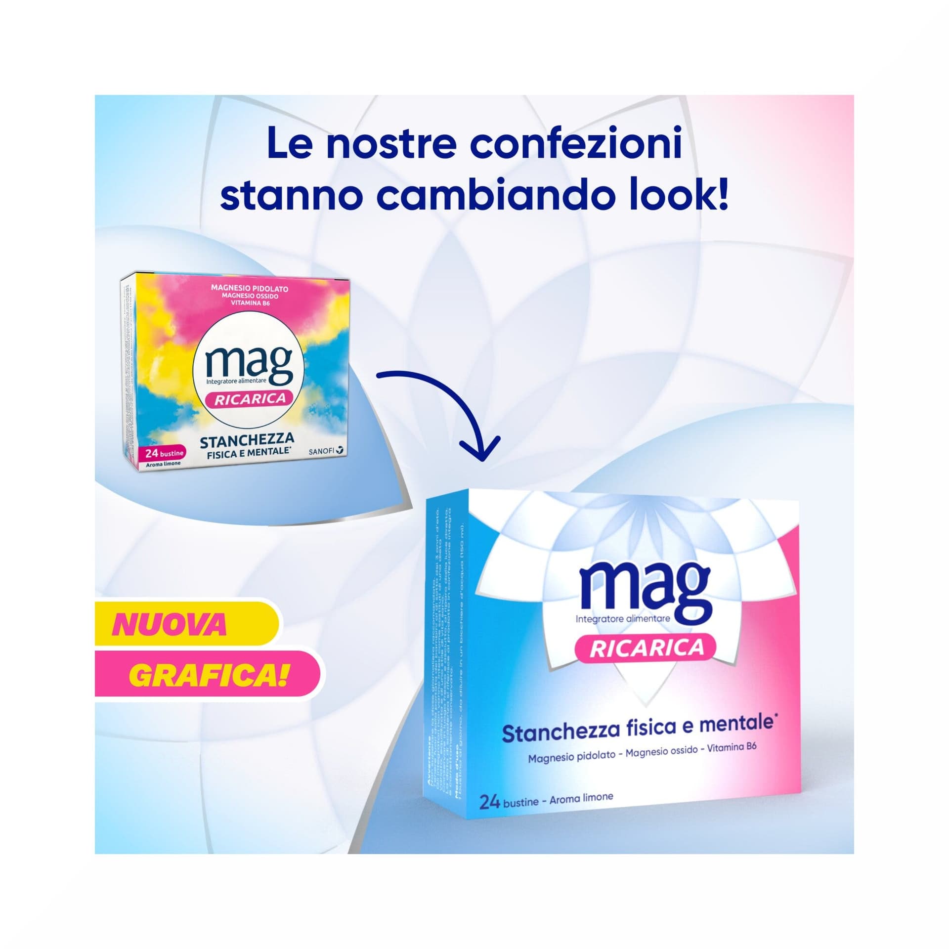 Magnesium + Elektrolyte – 24 Beutel | Mag Ricarica 24 Ore