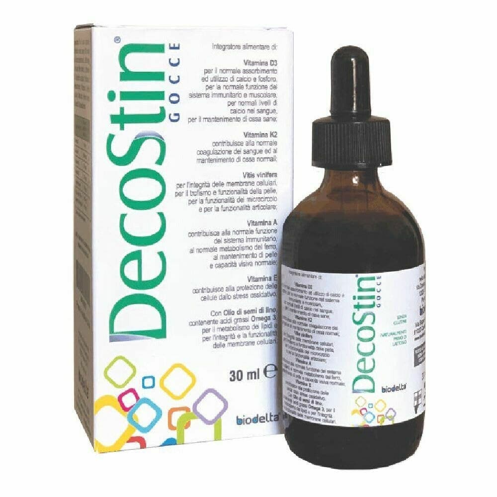 Omega-3 + Rotes Weinlaub – 30 ml Flasche | Decostin Tropfen