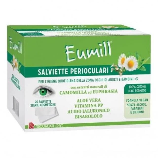 Eumill Augenlid-Reinigungstücher – 20 Tücher