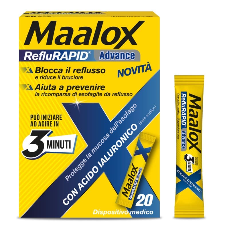 Maalox Reflurapid Advance – 20 Beutel bei Sodbrennen und Reflux