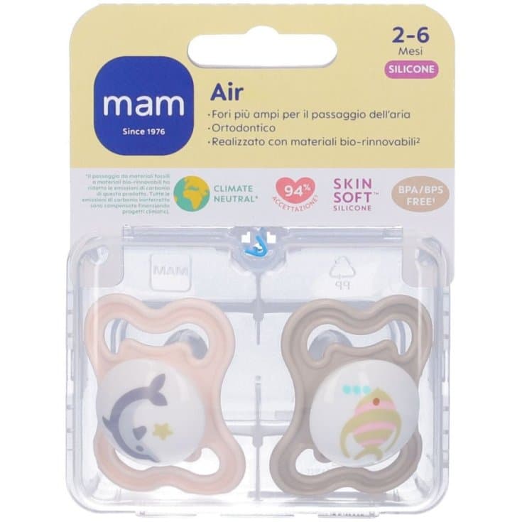 MAM Air Schnuller 2–6 Monate – 2 Stück